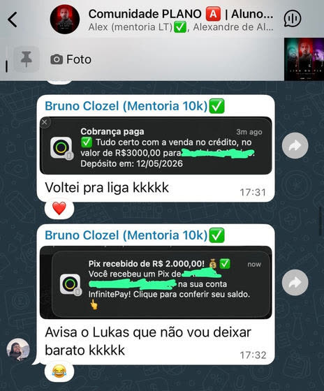 Print do resultado: Do zero aos R$ 200 mil dentro de 30 dias