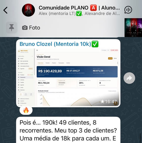 Print do resultado: Do zero aos R$ 200 mil dentro de 30 dias