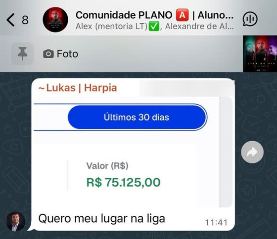 Print do resultado: +R$ 100 mil em vendas dentro de 30 dias