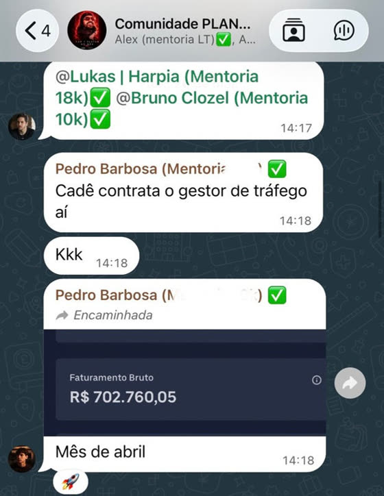 Print do resultado: +R$ 700 mil em vendas em um único mês